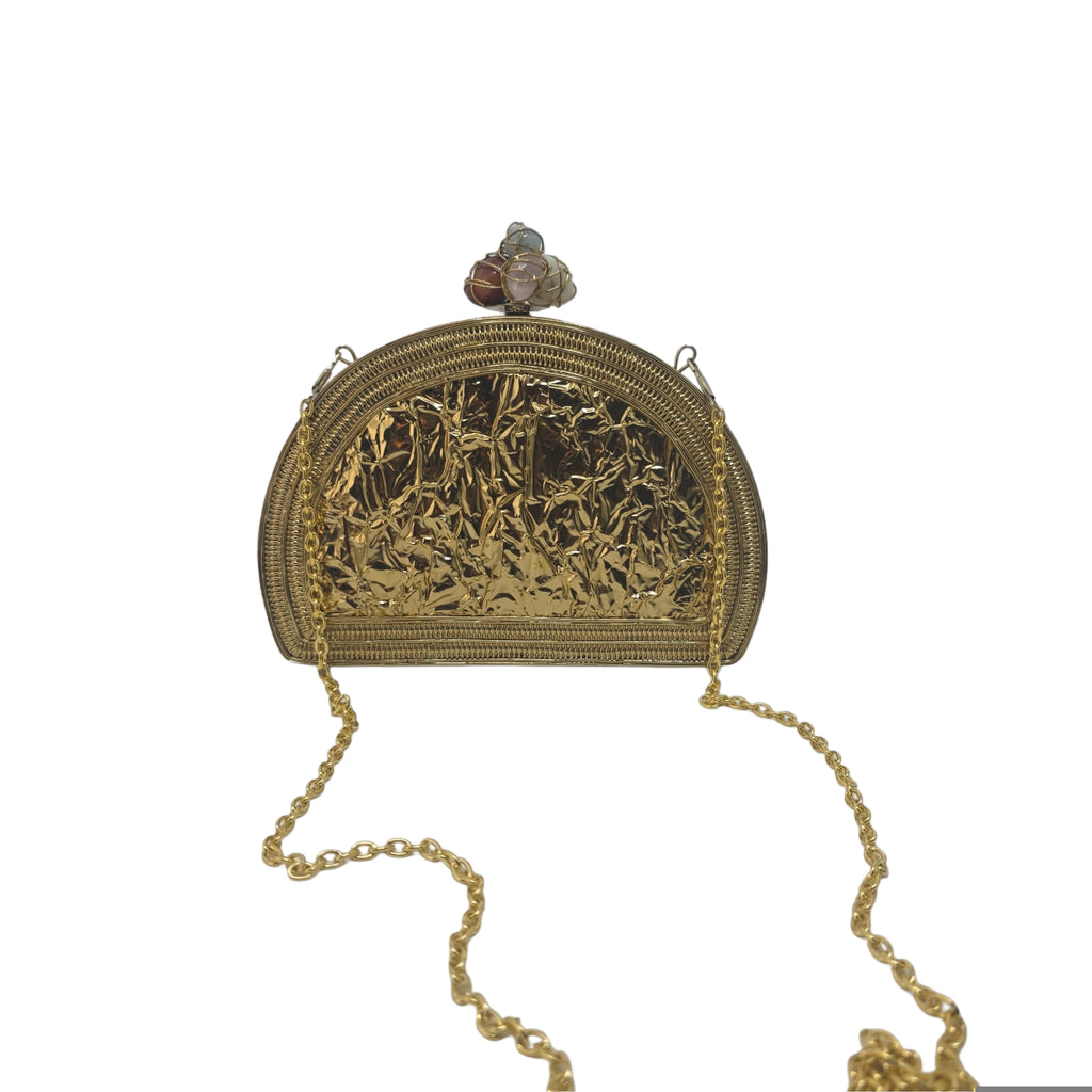 Half moon mop clutch bag