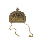 Half moon mop clutch bag