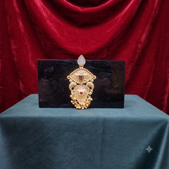 Enchanted chandbali bag [ black]