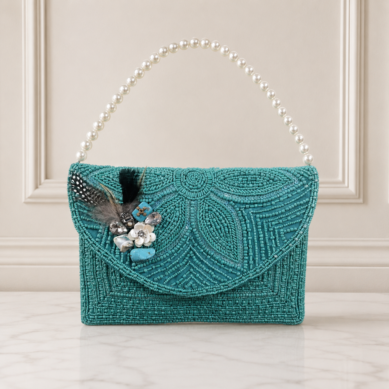 Firoza Feather Saga Flap bag Main image