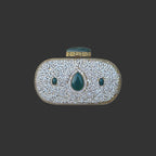 Crystal Bag With Hint Of Emerald
