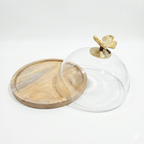Mini Butterfly Glass Dome Cake Stand