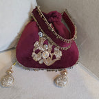 Hafsa potli [Maroon]