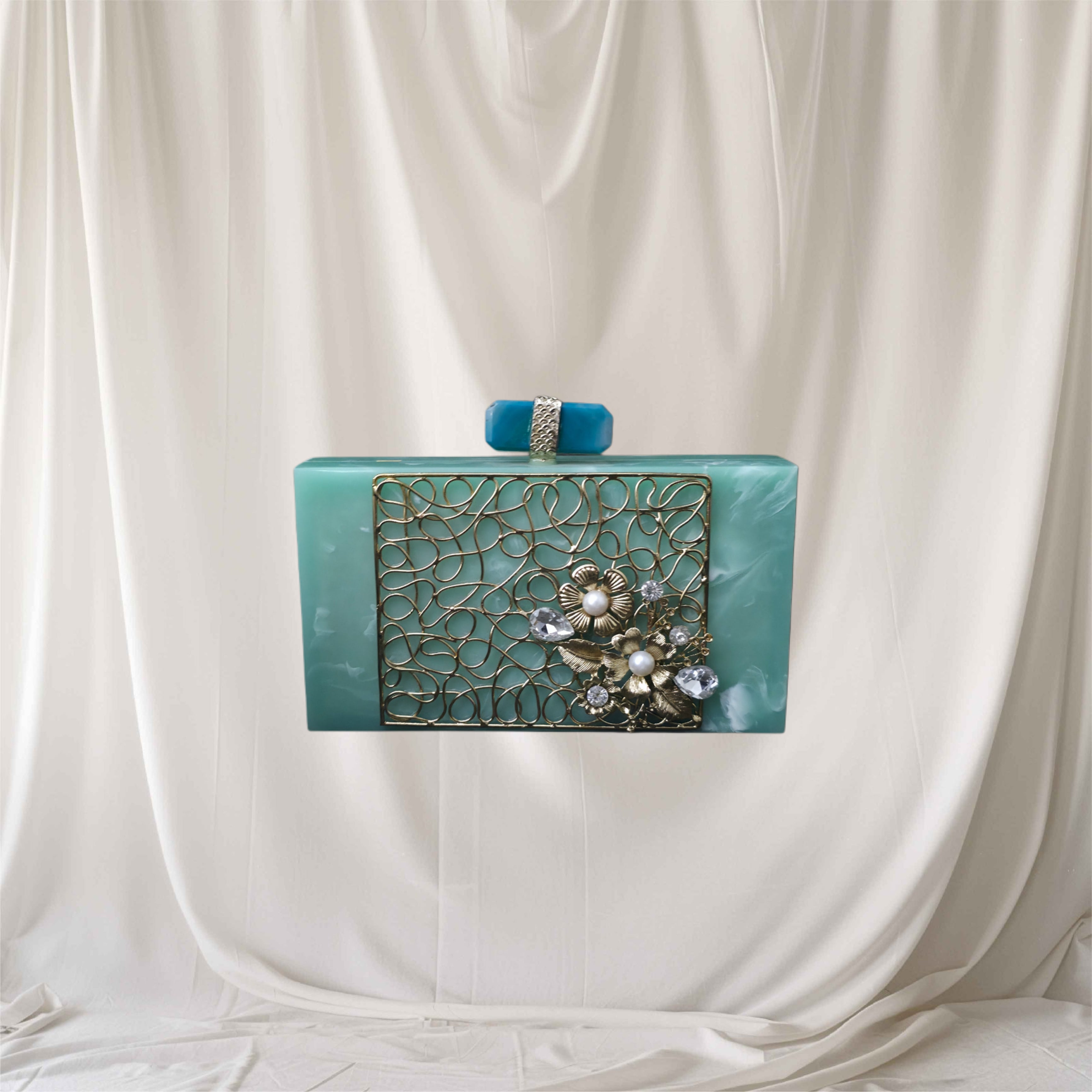 Jaal with floral bunch bag Main image