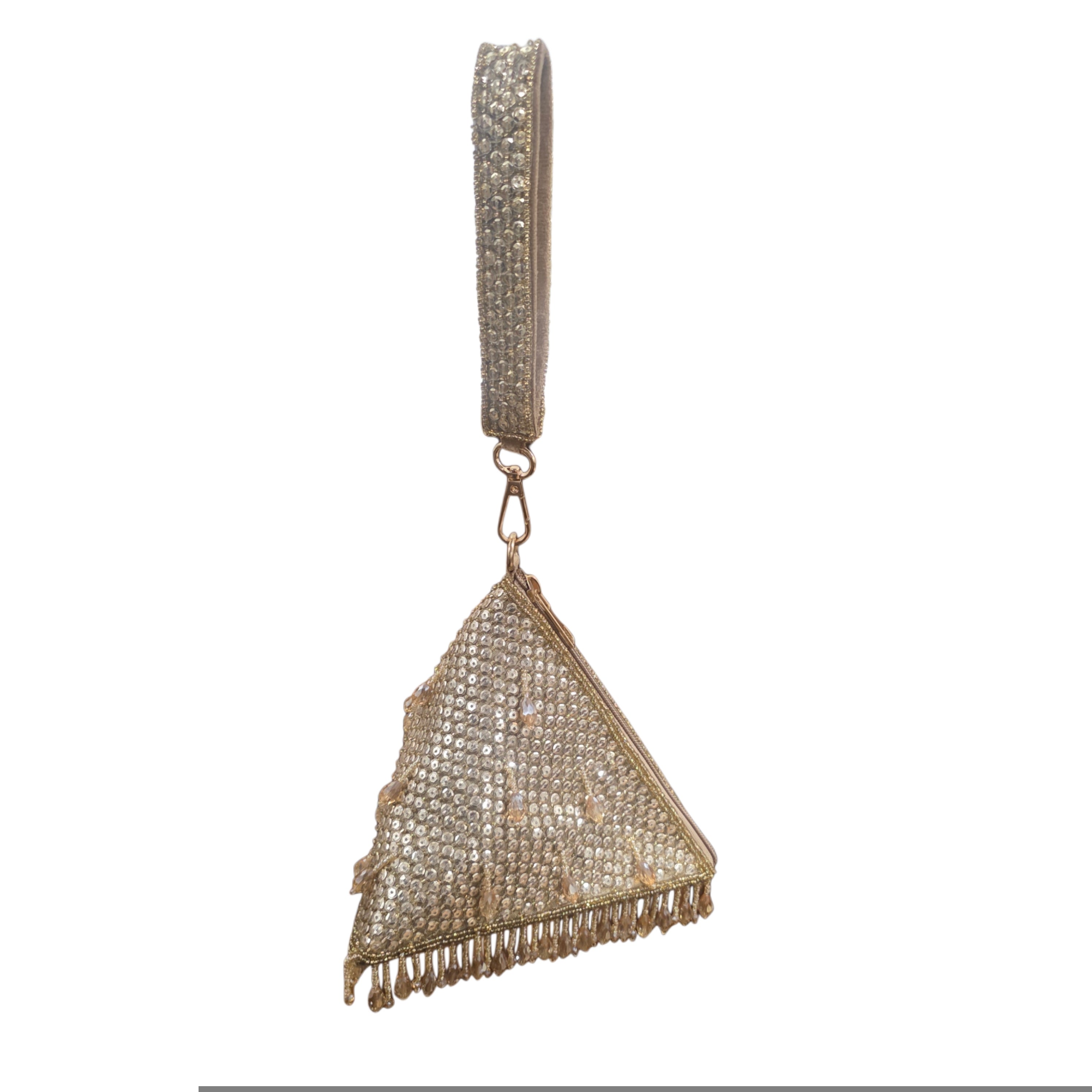 Pyramid gold crystal bag Secondary image