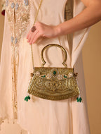 Aadhya bag [Antique gold]