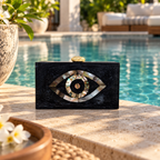 The evil Eye clutch  [Black]