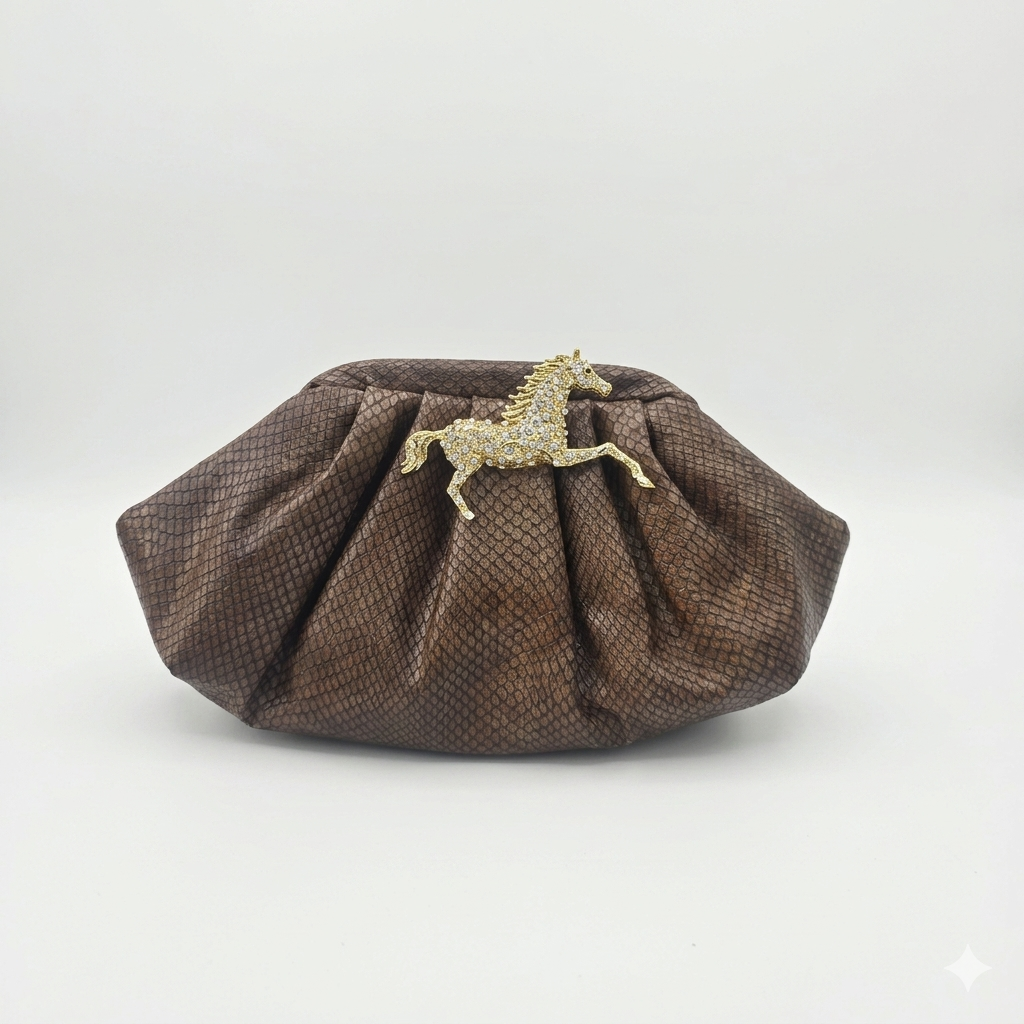 Horse Pouchette bag [ brown]
