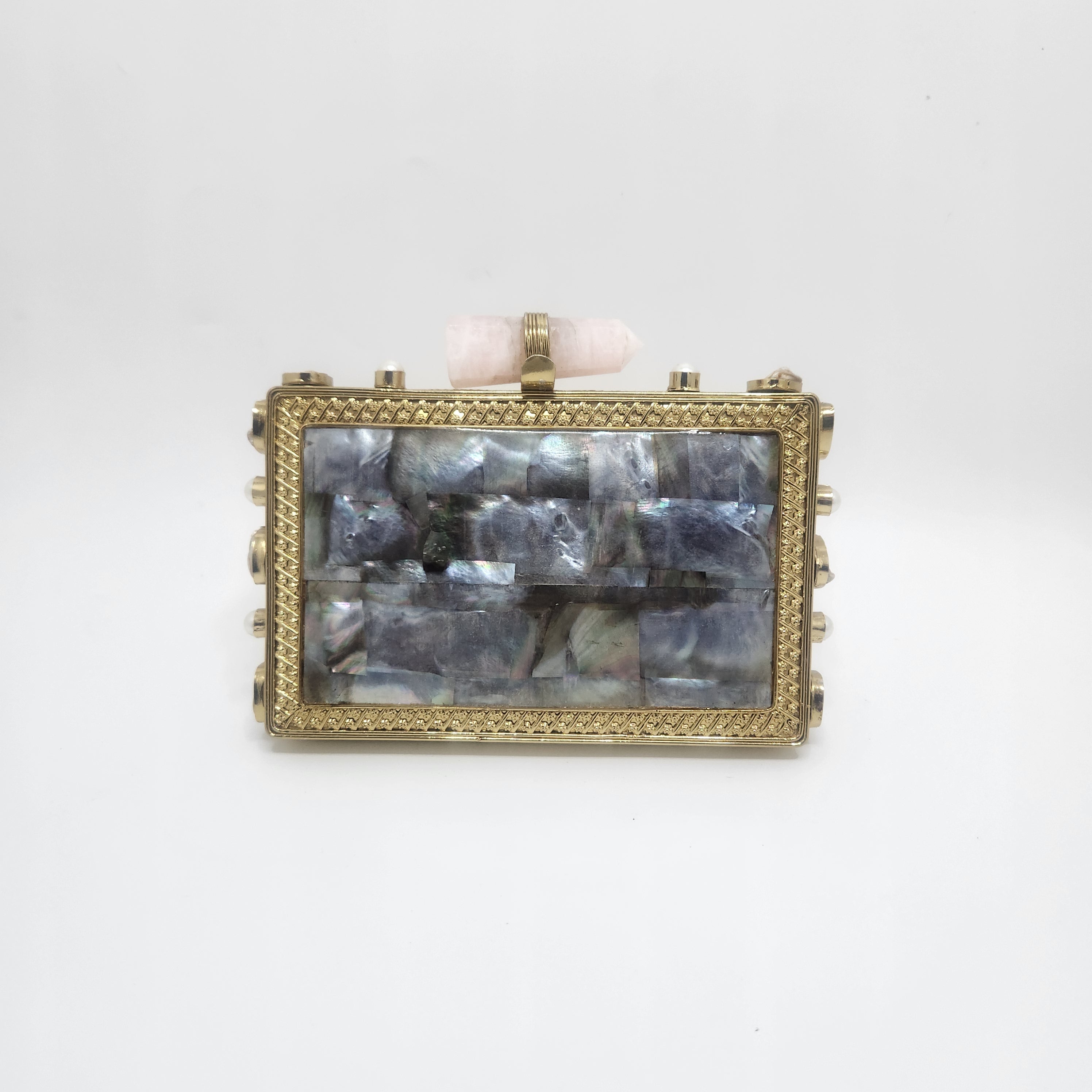 Nadia Clutch[ black mother of pearl] Secondary image