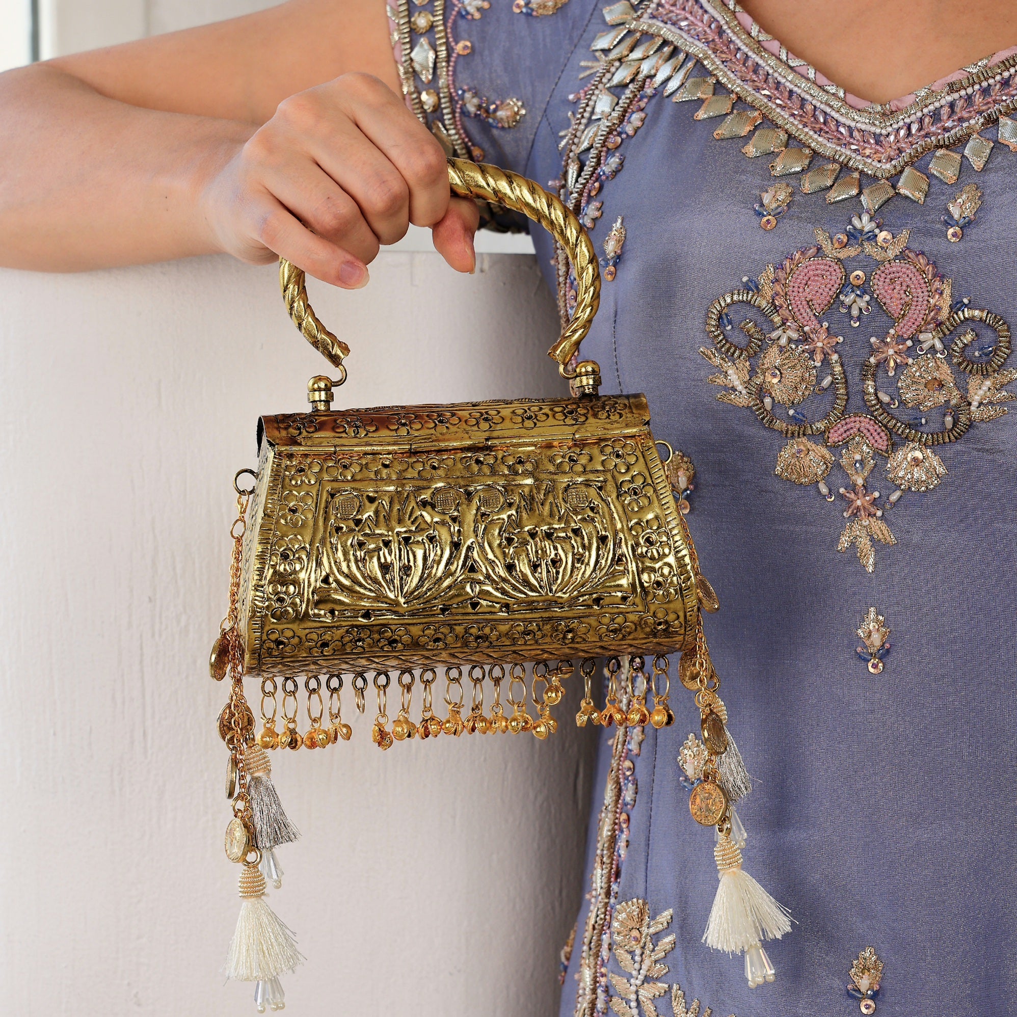 Alaka mini bag [ antique gold ]