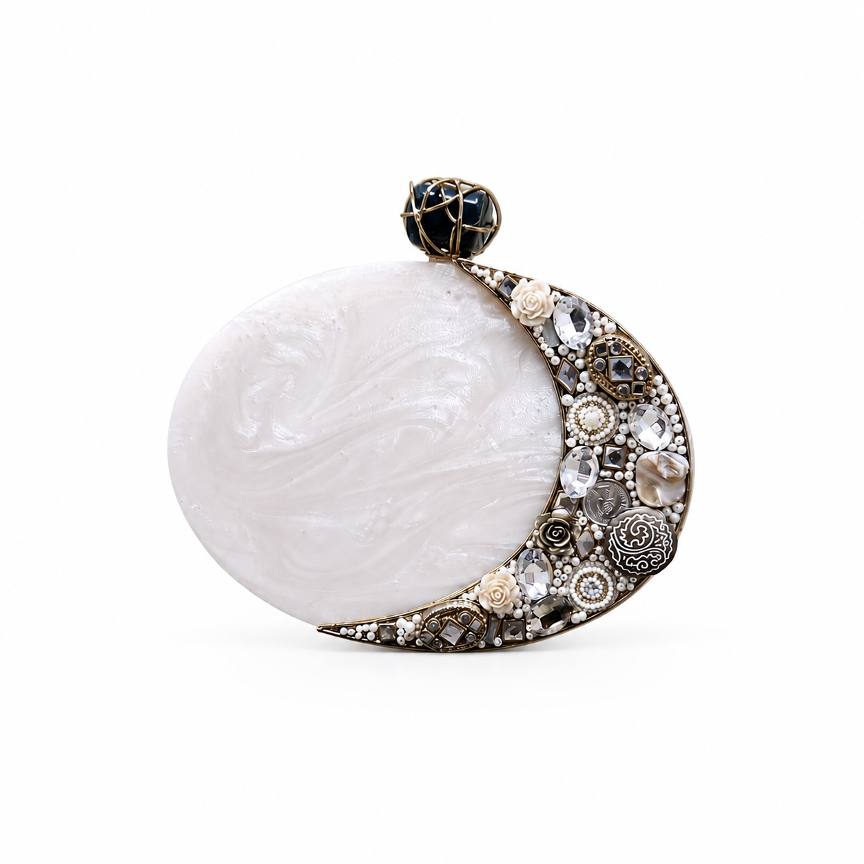 The Chaand Clutch [ ivory white ] Secondary image