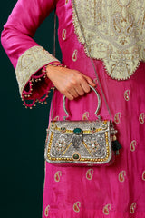 Anwesha bag in silver