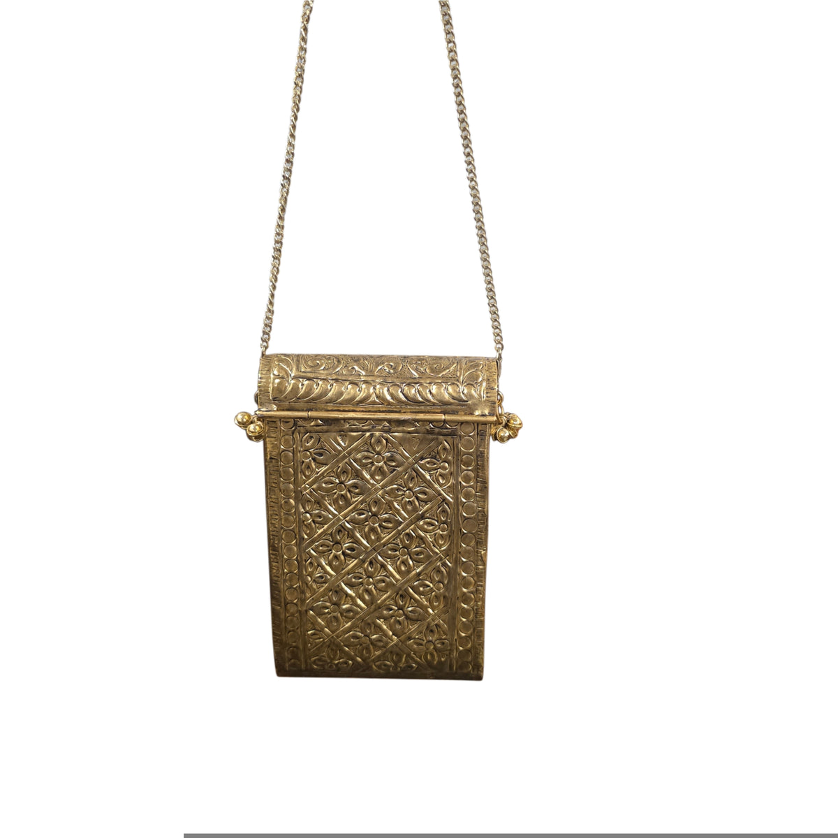 Kundan mobile batua bag [ antique gold]