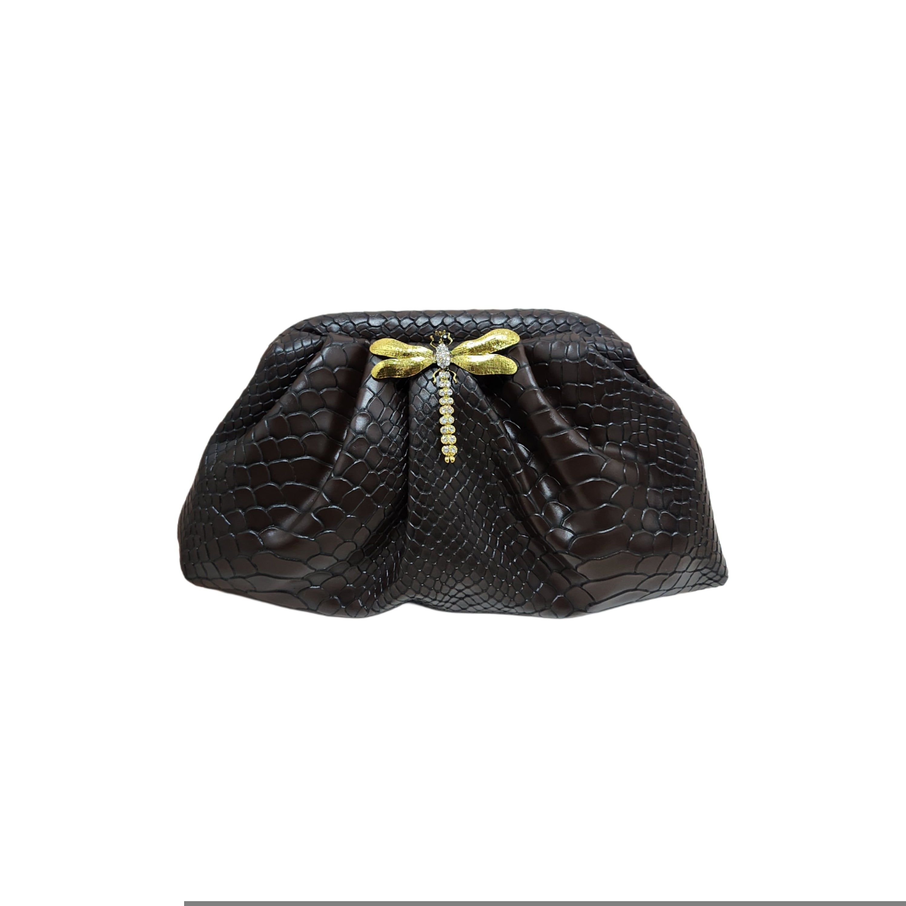 The Dragonfly Pouchette Bag [brown]