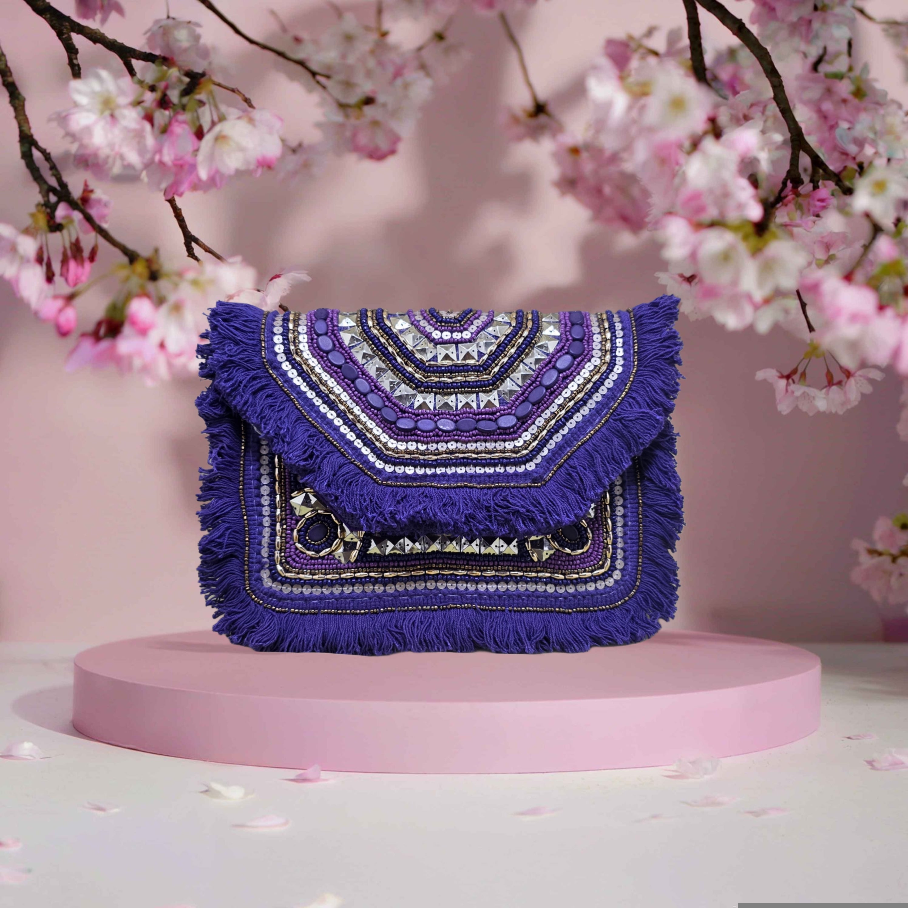 Hot purple Boho bag Main image