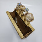 Zarin Clutch [black mother of pearl]