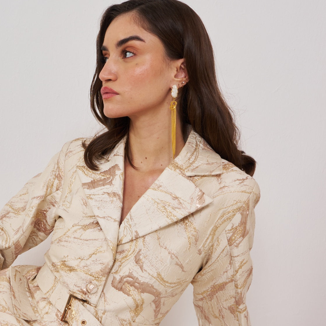 Chain Hanging Earrings Secondary image