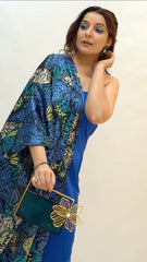 Floral saga resin bag [ Emerald green]