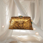 Ayca Mini Gold Bag
