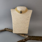 Labradorite ring chain choker