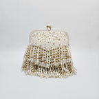 Falling Pearl And Crystal Clasp Bag