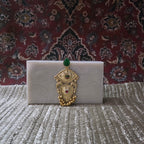 The Enchanted Chandbali Bag [ ivory white ]