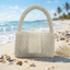 Mini Tote Pearl Weave Bag