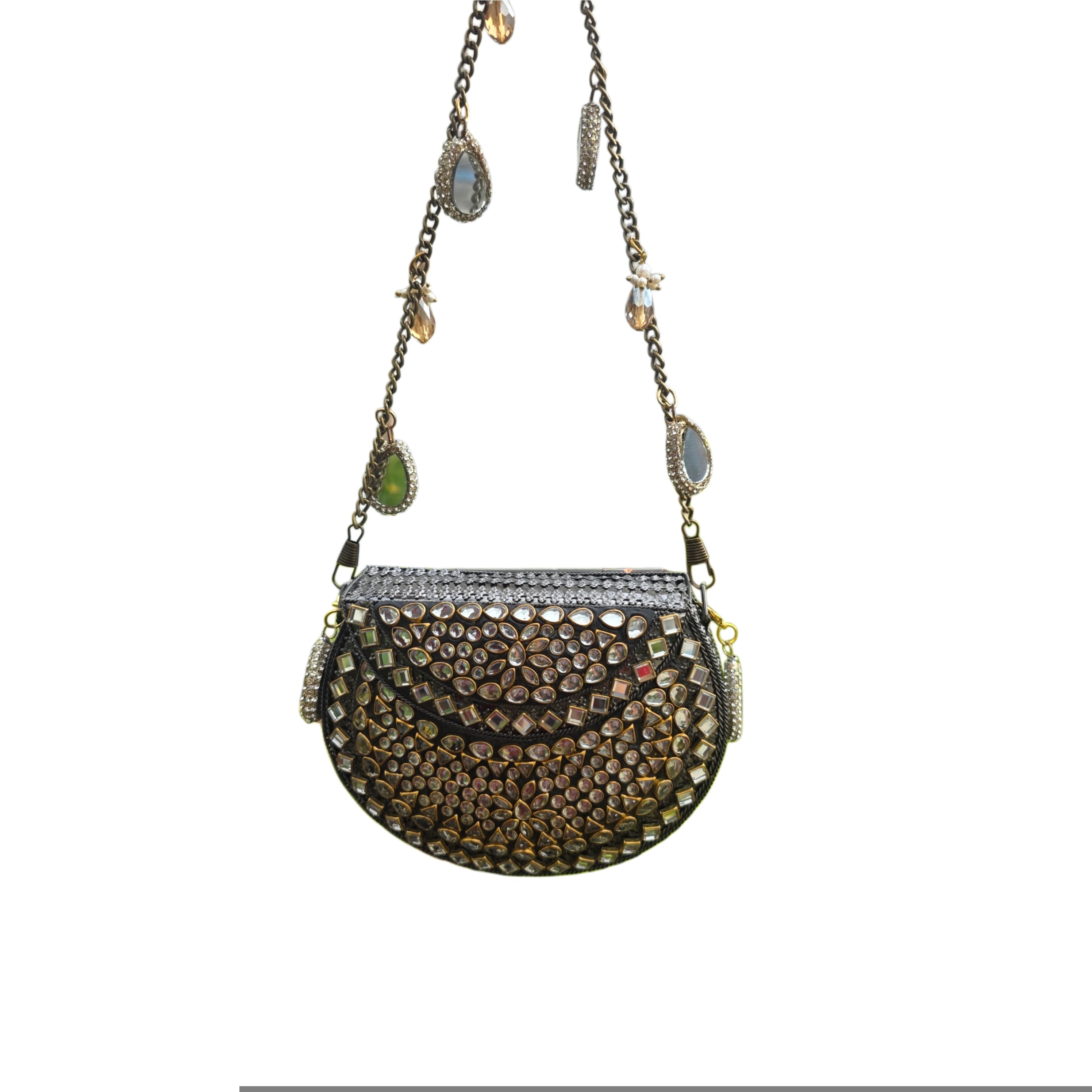 Mini kundan mosaic bag [antique gold] Secondary image