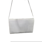 White Pearl Flower Flap Bag