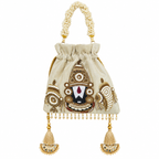 Tirupati Potli Bag [ Ivory shade]