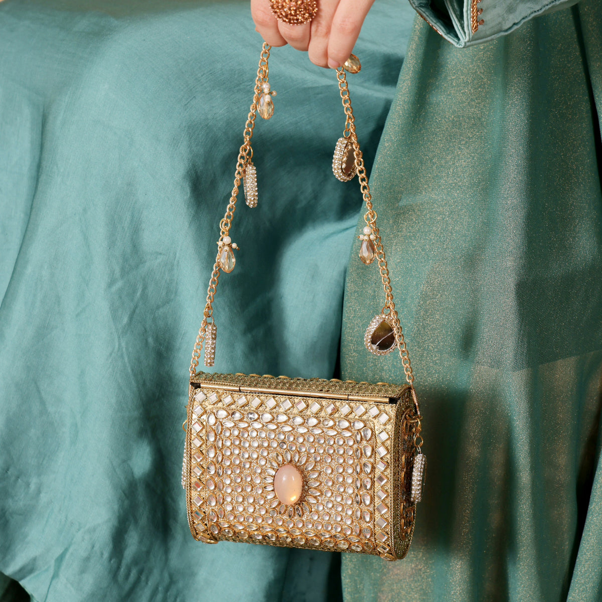 Ira mini mosaic bag [pink]