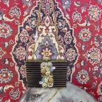 Raas bag antique gold styled for festive wear
